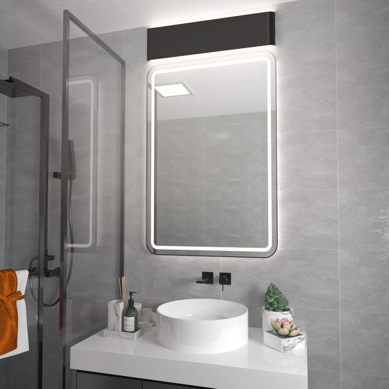 Aipsun 24in/20W Matte Black Modern Vanity Light Up and Down LED Vanity Light for Bathroom Wall Lighting Fixtures (Cool White 5000K) - Image 2